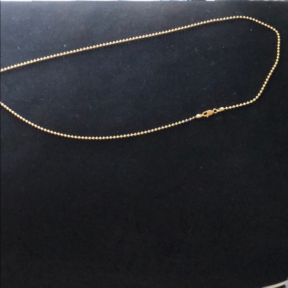 Necklace Chains (2) - Gold Plated Small Bead - 24” - Picture 2 of 6